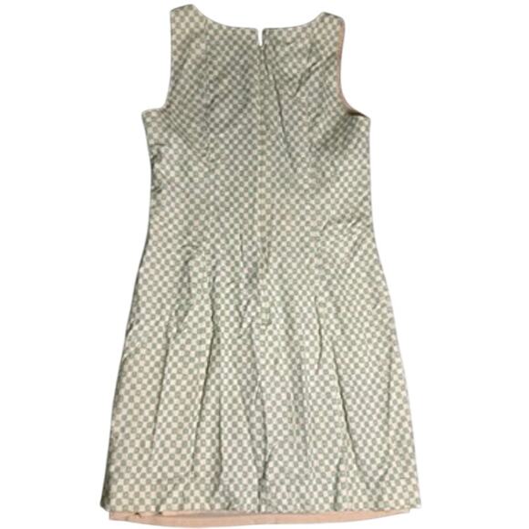 Fossil Checkered Mini Dress Womens XS Pastel Cottagecore Preppy Mod Retro 60s - Picture 3 of 8